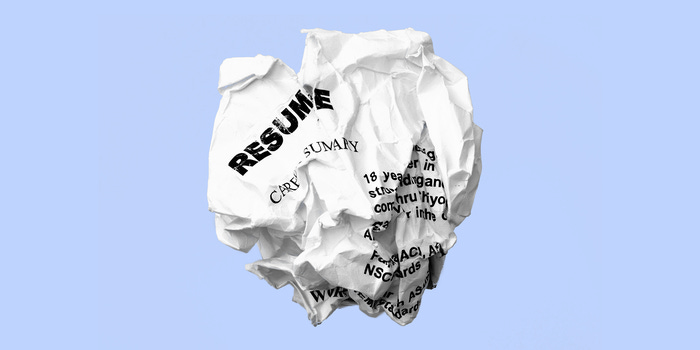Resume Crumpled.