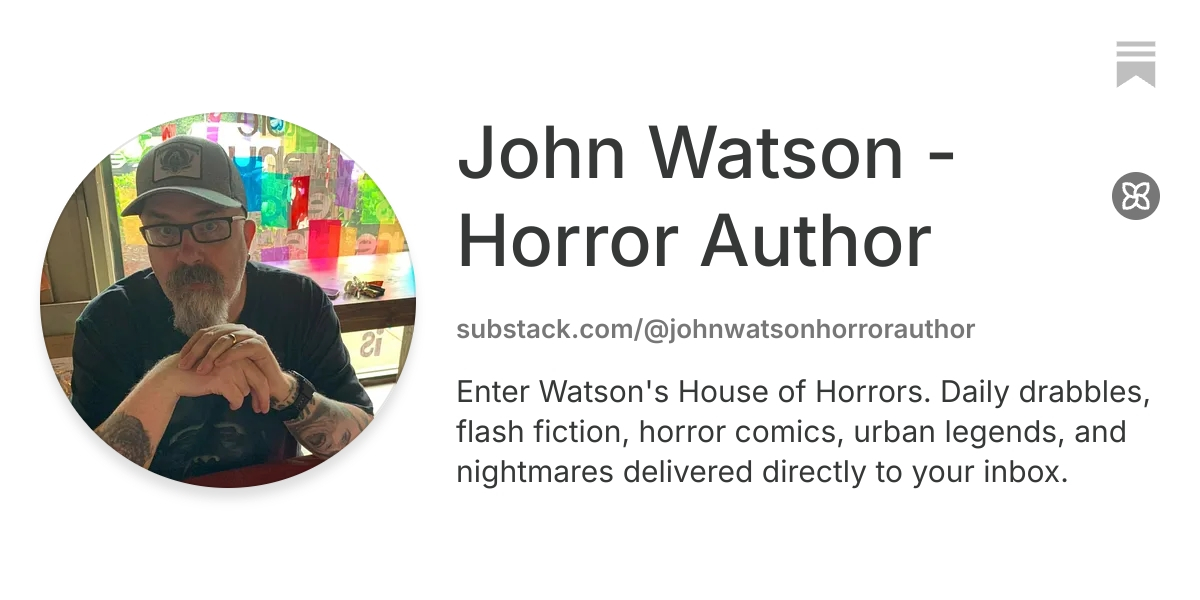 John Watson - Horror Author | Substack