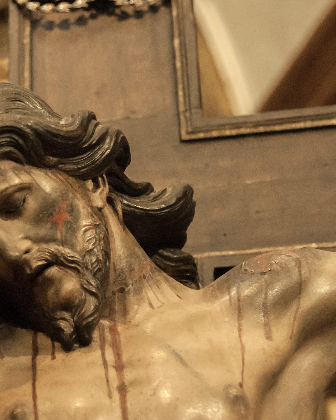 Wooden Jesus on the Cross