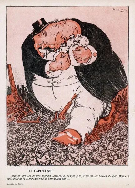 The Real Enemy Print: Anti-Capitalist Propaganda. Art Prints, Posters &  Puzzles from Mary Evans