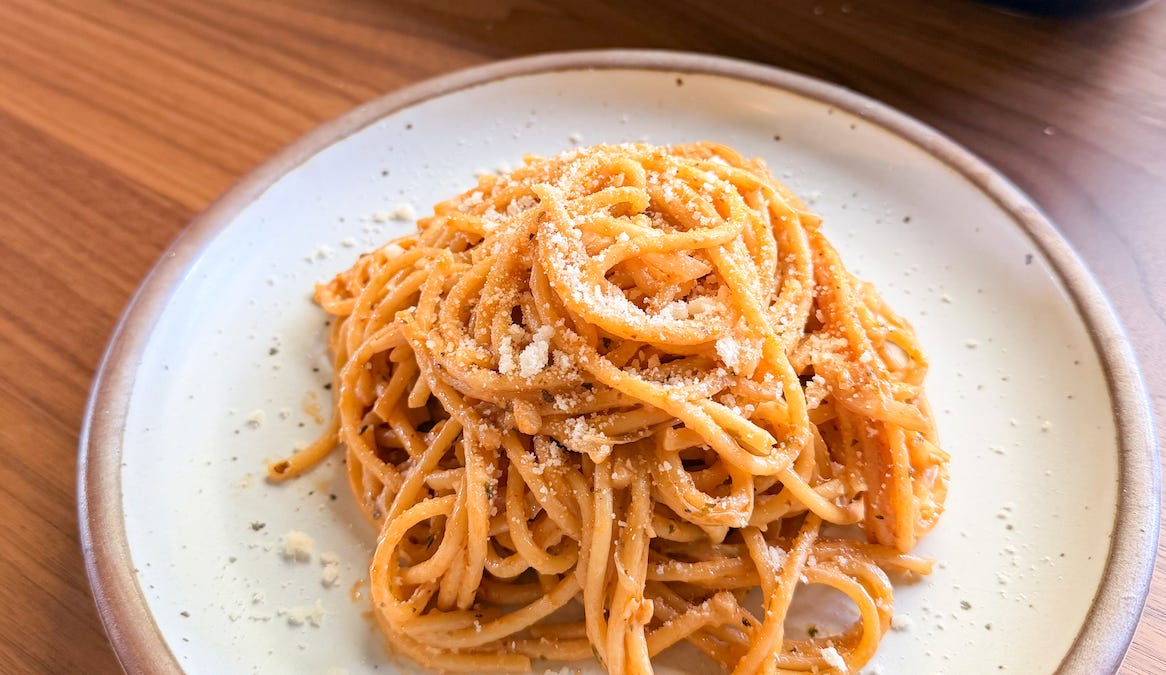 one-pan caramelized onion pasta - by Caroline Chambers
