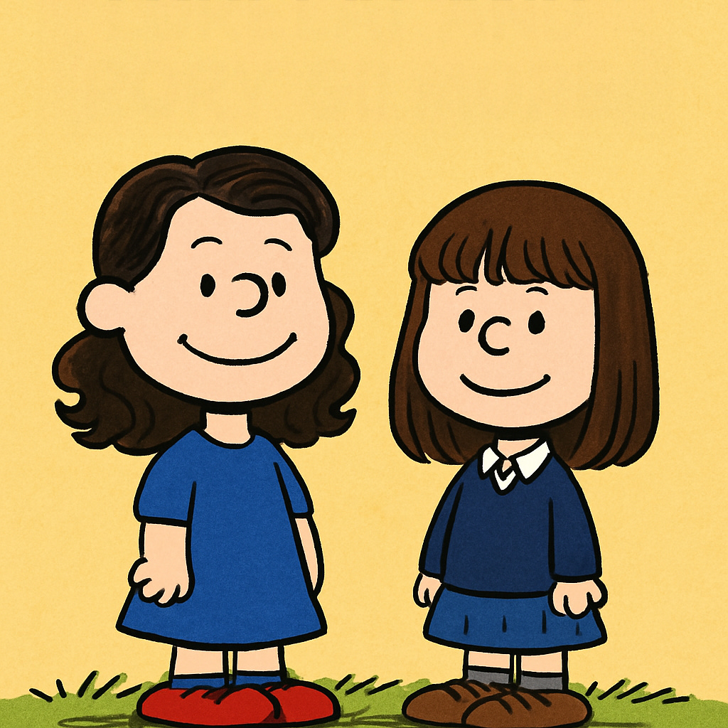 AI-Generated Fan Art Mashup of Lorelai Gilmore and Rory Gilmore as Peanuts characters | rmrk*st | Remarkist Magazine