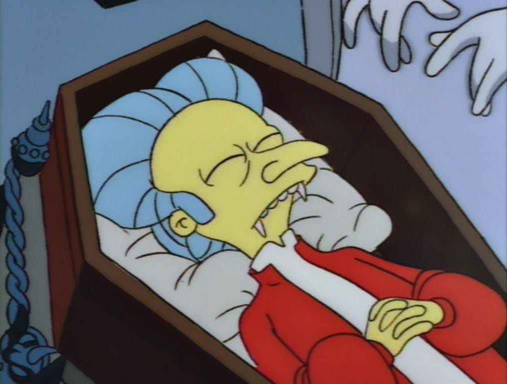 Simpsons Treehouse of Horror - Vampire Burns | Simpsons Tree… | Flickr