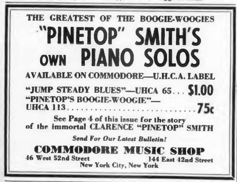 TT 501: Pinetop Smith and Avery Parrish: 