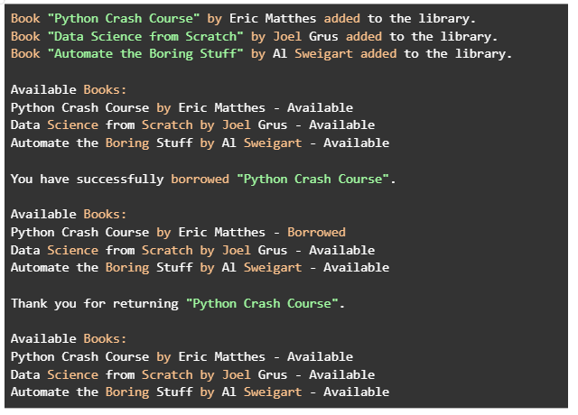 OOP in Action: Building a Library Management System Using Python