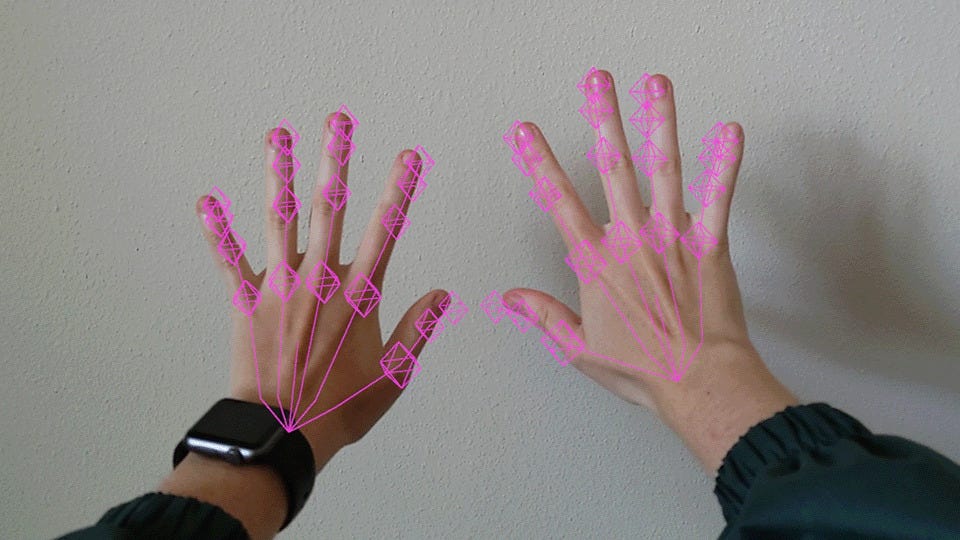 HoloLens hand tracking