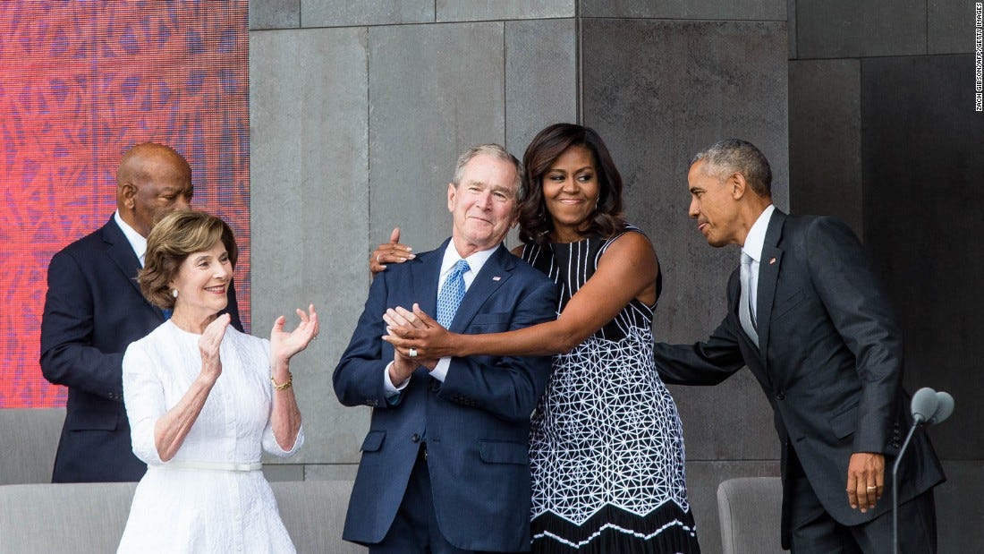 The friendship of George W. Bush and Michelle Obama - CNNPolitics The friendship of George W. Bush and Michelle Obama - CNNPolitics