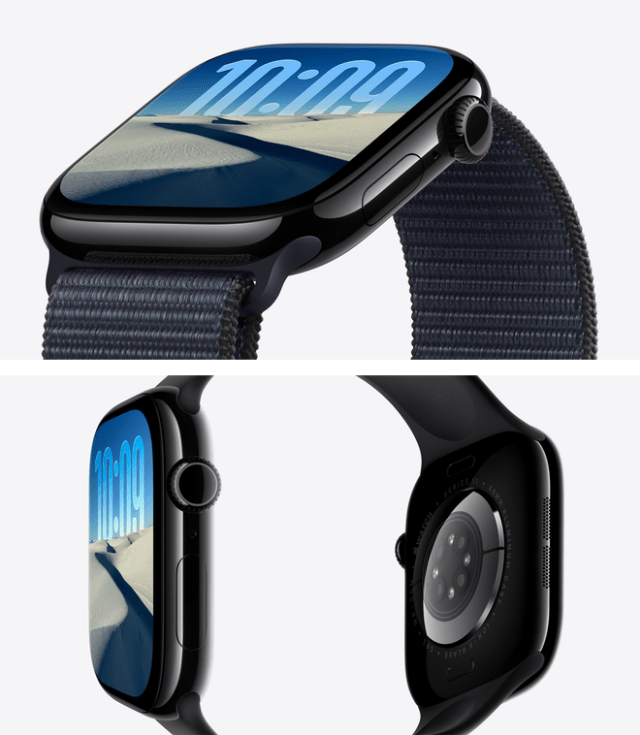 Apple Watch Series 11 now offers up to 24 hours of battery life in the same thin and comfortable design as the previous generation. The display of aluminum models offers 2x more scratch resistance. Apple Watch Series 11 now offers up to 24 hours of battery life in the same thin and comfortable design as the previous generation. The display of aluminum models offers 2x more scratch resistance.