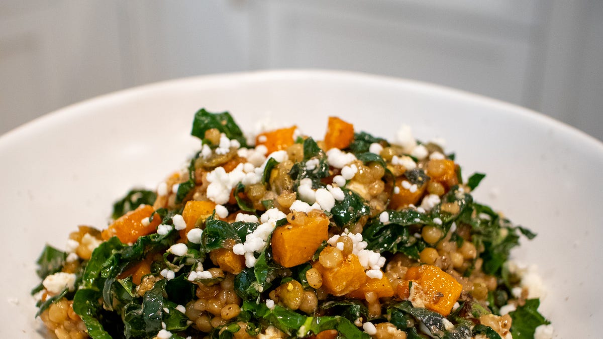 Roasted Butternut & Kale Couscous Salad + Holiday Gift Guide