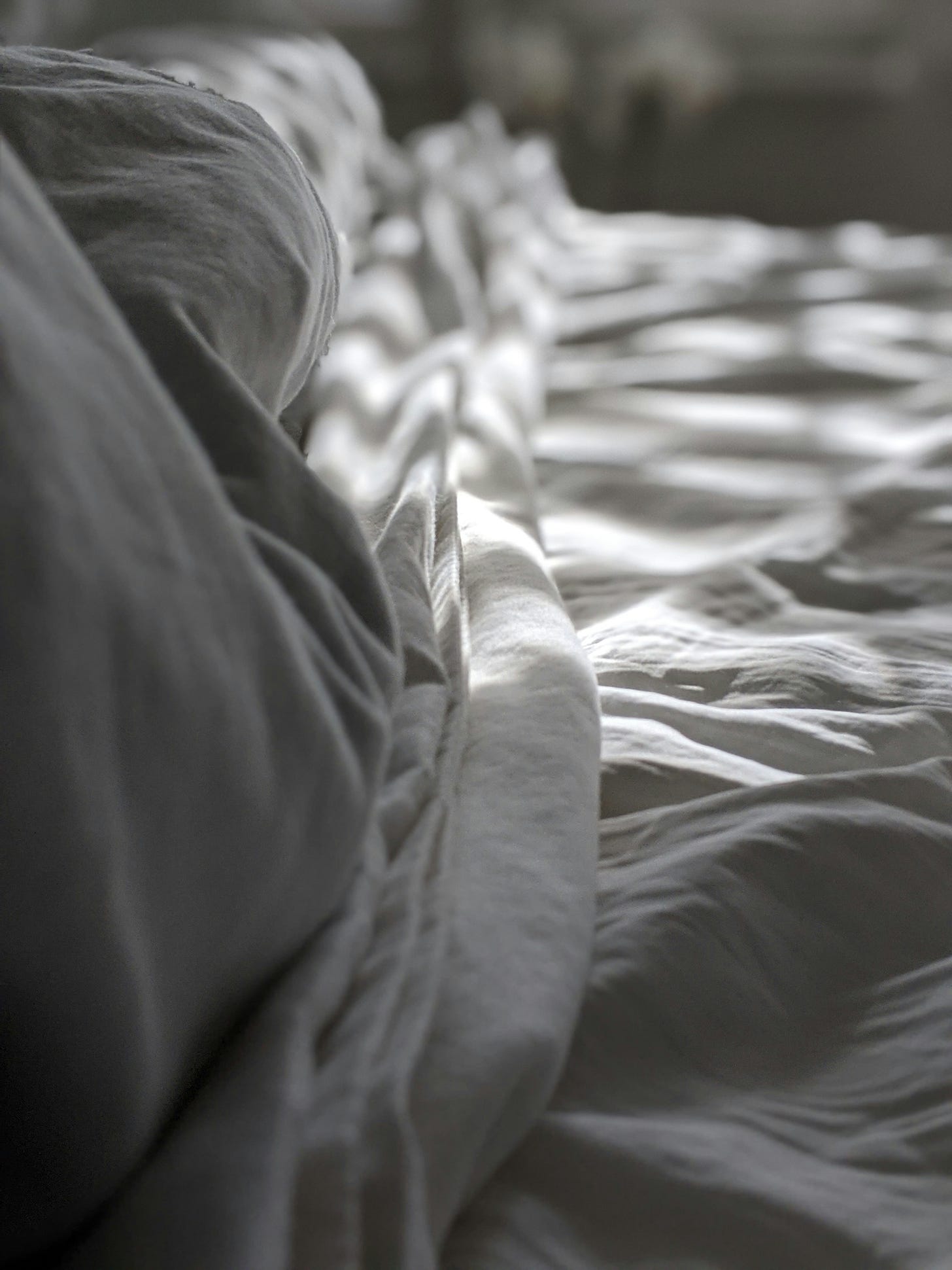 White sheets with some sunshine rays. White sheets with some sunshine rays.
