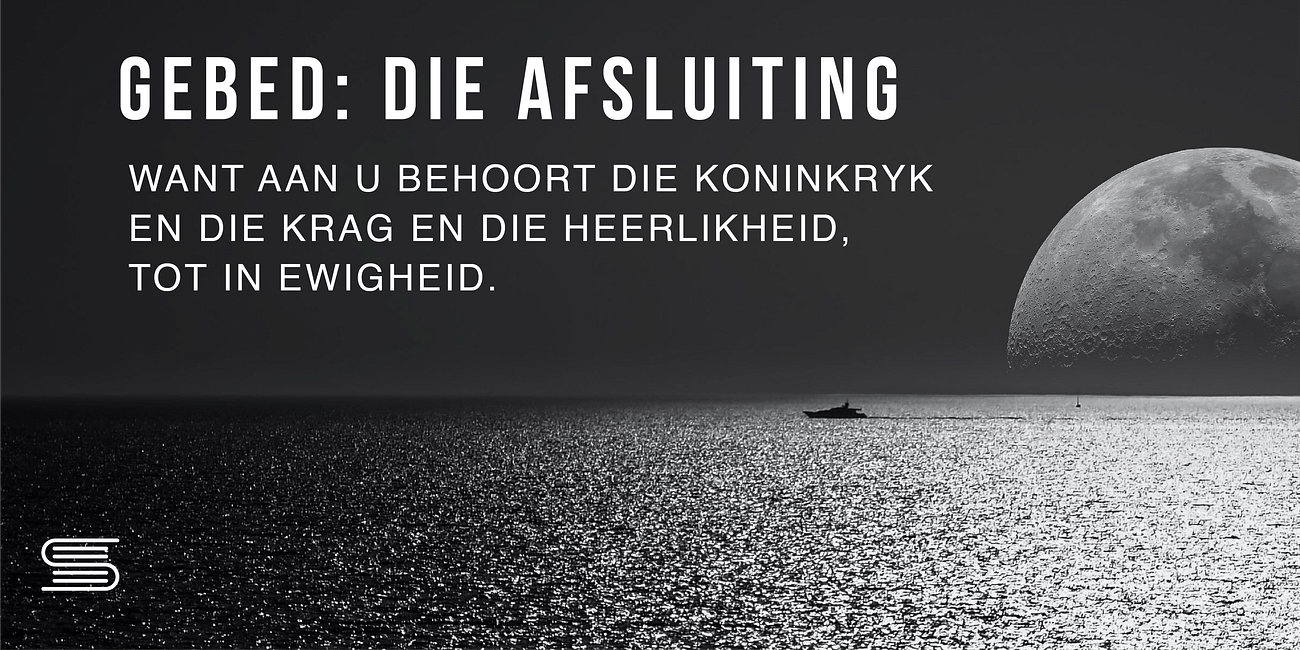 Gebed: Die Afsluiting