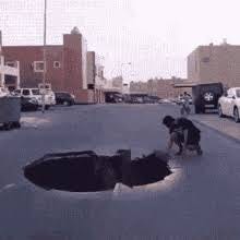 Fall In A Hole GIFs | Tenor