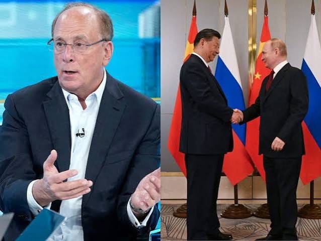 BlackRock CEO Larry Fink: China Is Russia's Biggest War Backer - Business Insider
