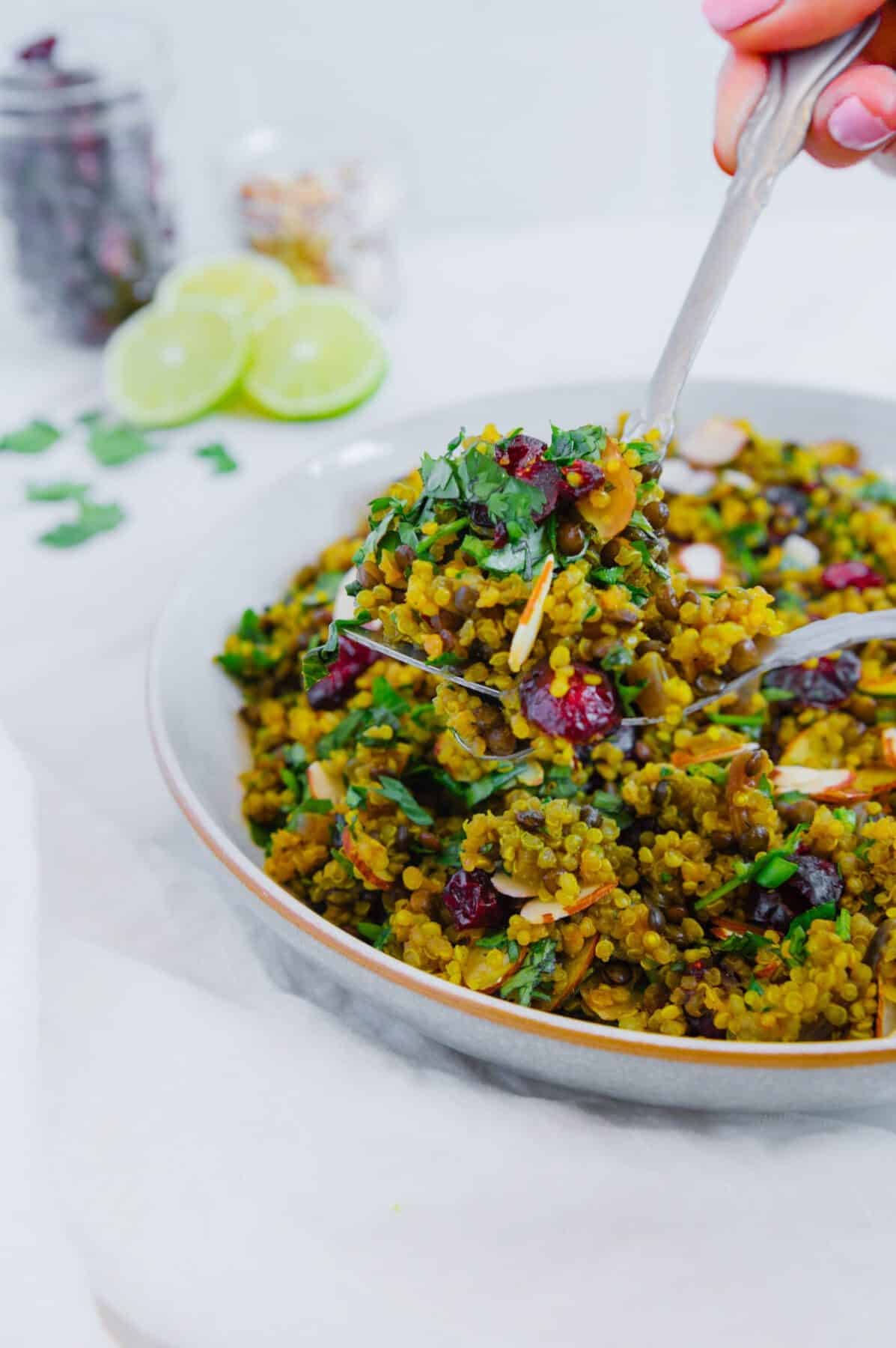 Weeknight Quinoa Lentil Salad