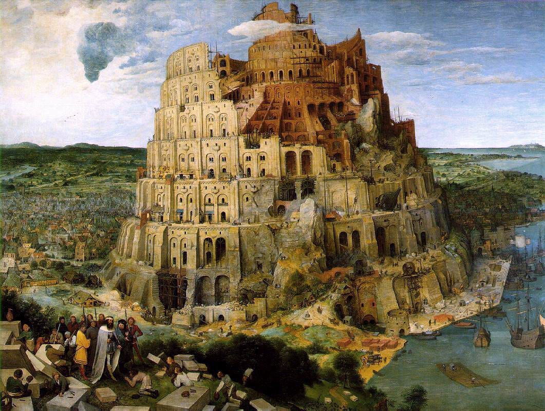 Pieter Bruegel the Elder, The Tower of Babel, 1563 Pieter Bruegel the Elder, The Tower of Babel, 1563