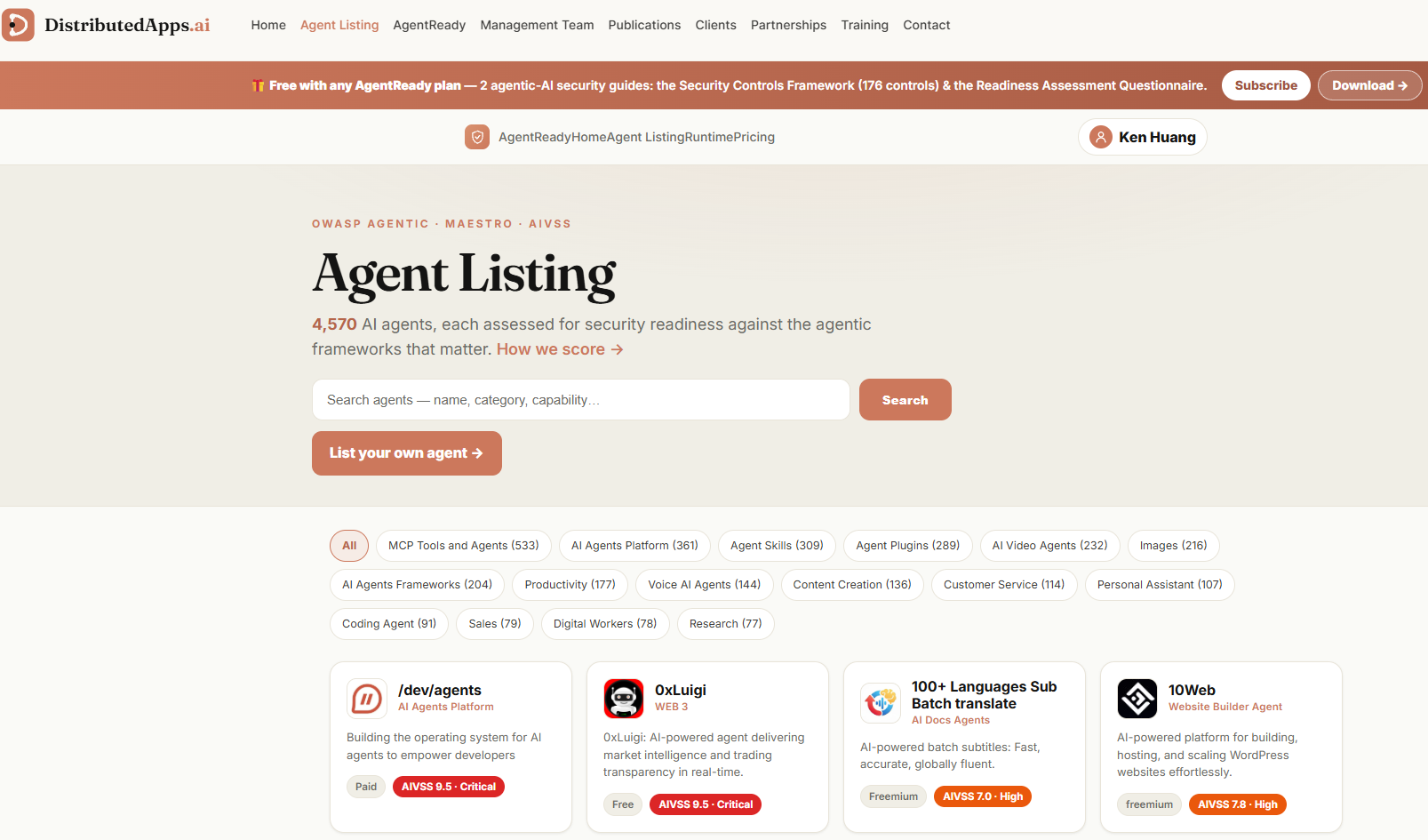 We Scored 4,570 Agents Against OWASP AIVSS and CSA MAESTRO
