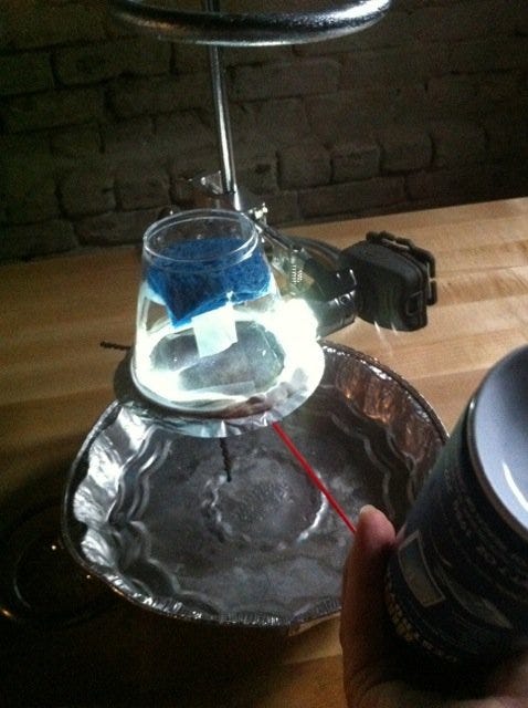 Cloud chamber with can