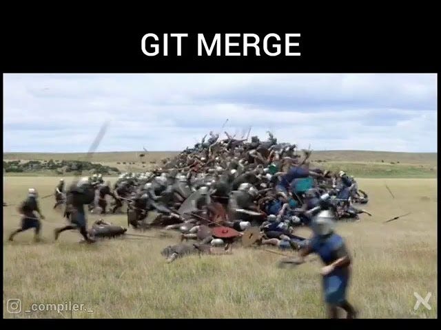 when git merge 😂😂😂 #git #programming memes
