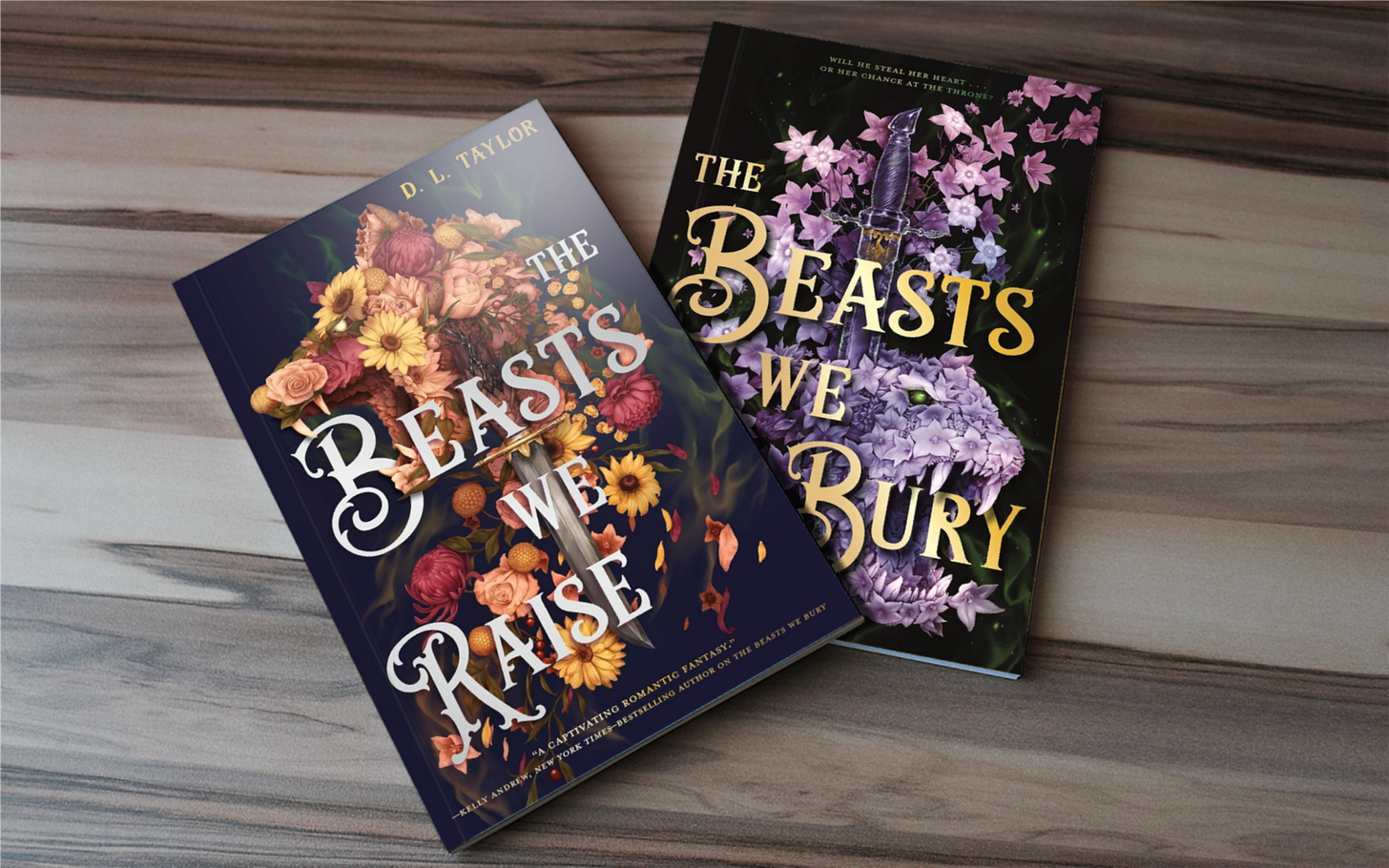 Books "The Beasts We Raise" and "The Beasts We Bury" on a table Books "The Beasts We Raise" and "The Beasts We Bury" on a table