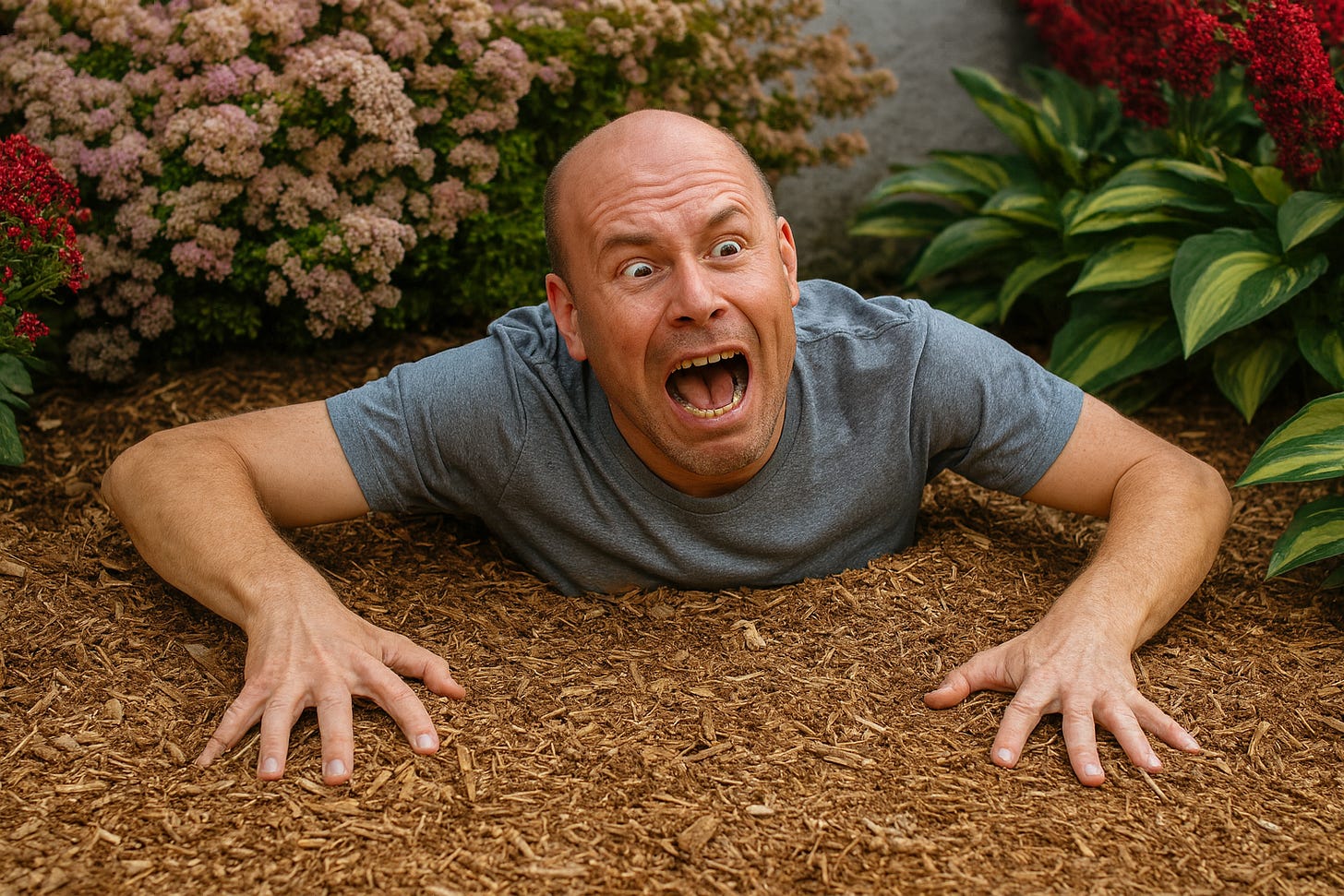 A man dramatically emerging from the ground, symbolizing a “resurrected user” returning to a product after churn.