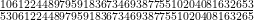 \frac{1061224489795918367346938775510204081632653}{5306122448979591836734693877551020408163265}