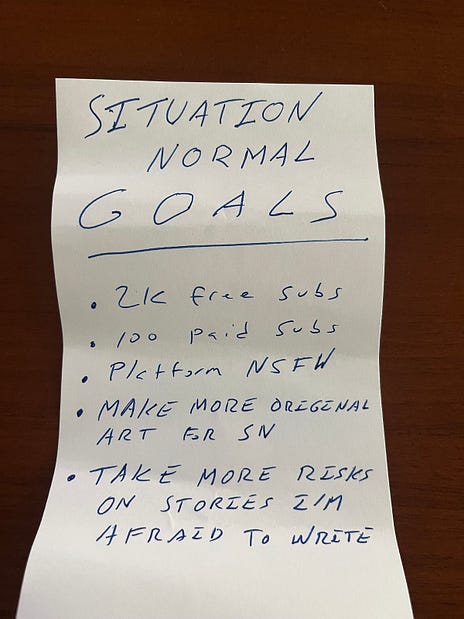 Michael Estrin shares his early goals