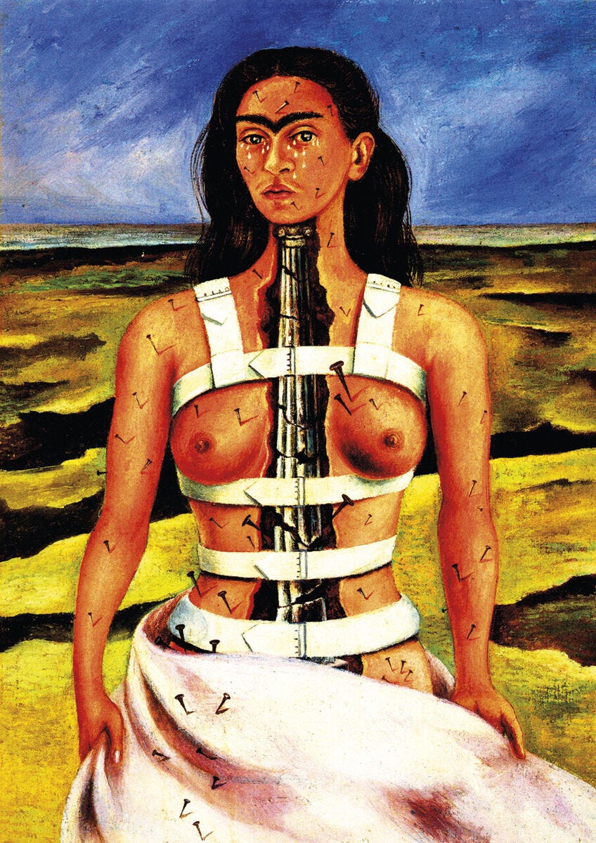 Frida Kahlo - The Broken Column - A3 29.7x42cm QUALITY Art Canvas Print  Unframed | eBay