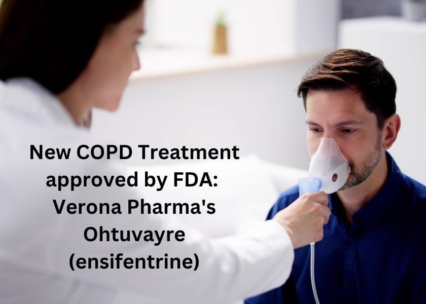 new COPD treatment approved by FDA ensifentrine new COPD treatment approved by FDA ensifentrine