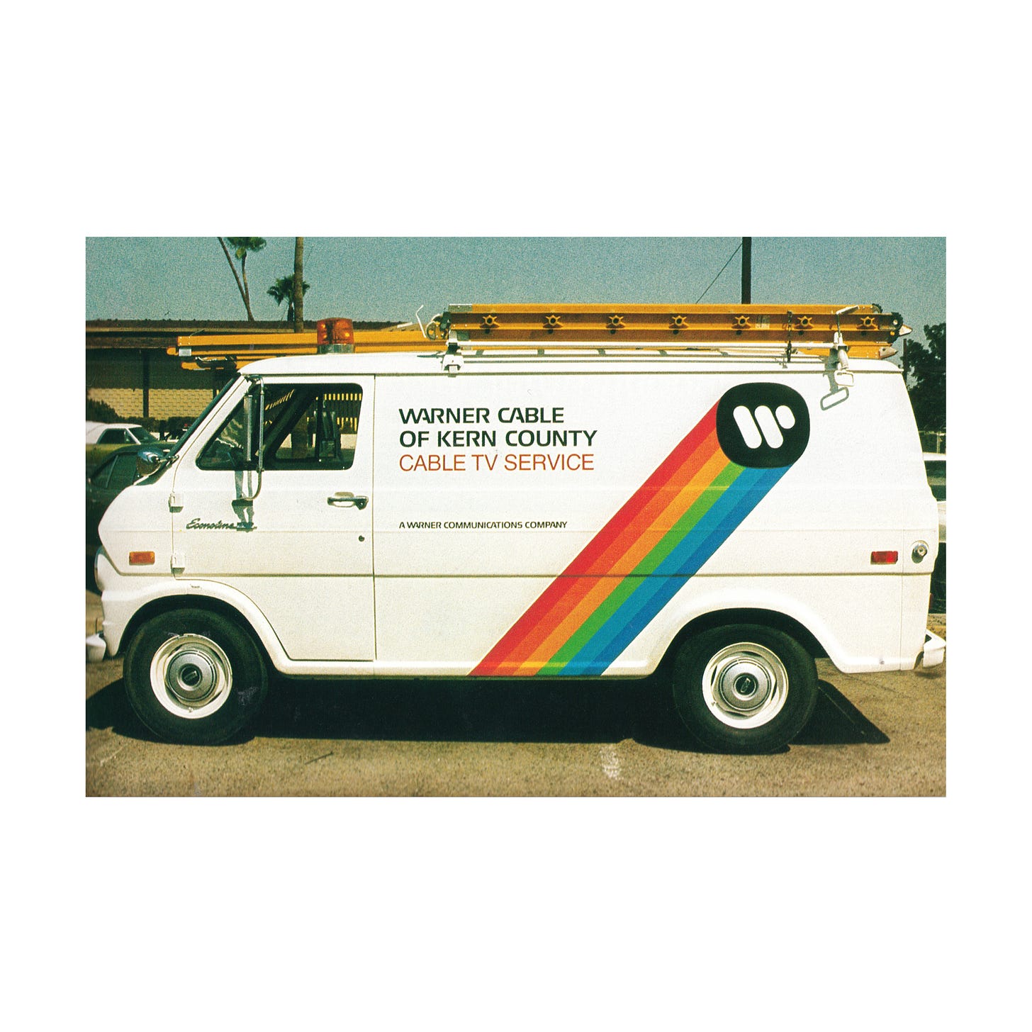 Saul Bass / Herb Yager & Associates' 1972 logo for Warner Communications