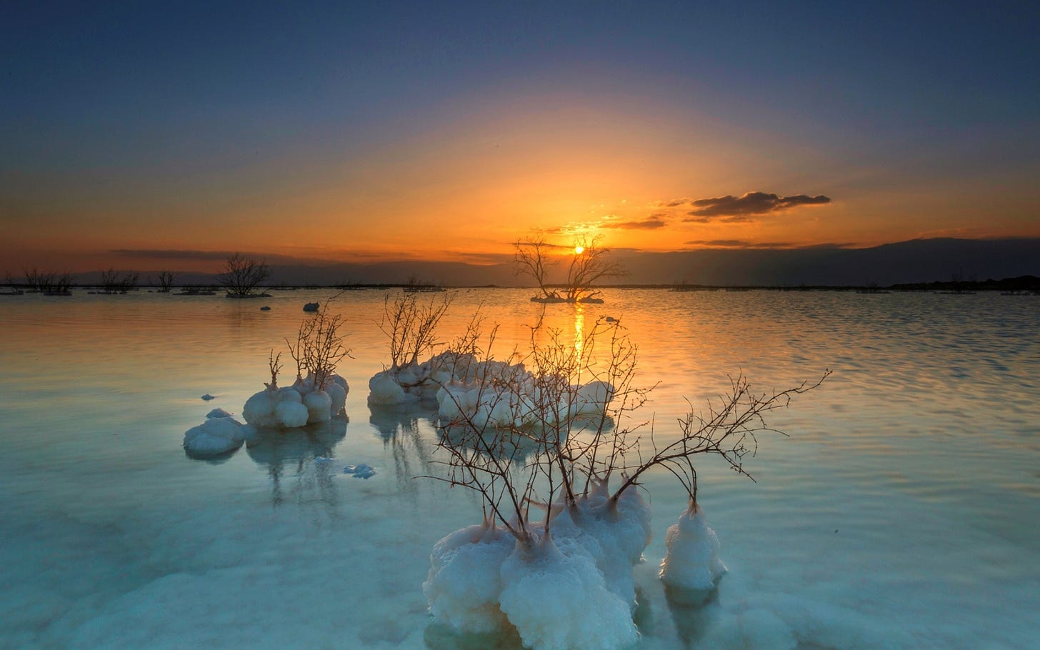 Wallpaper Dead Sea Sunset, Dead Sea, Sunset, Sea, Water, Background ...