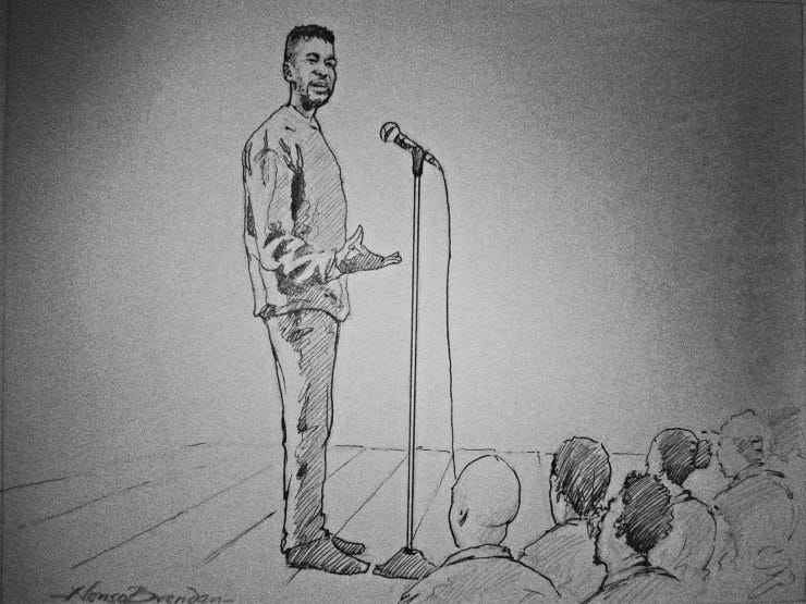 An illustration of Wayne Samuel by Nonso Brendan for The Question Marker An illustration of Wayne Samuel by Nonso Brendan for The Question Marker