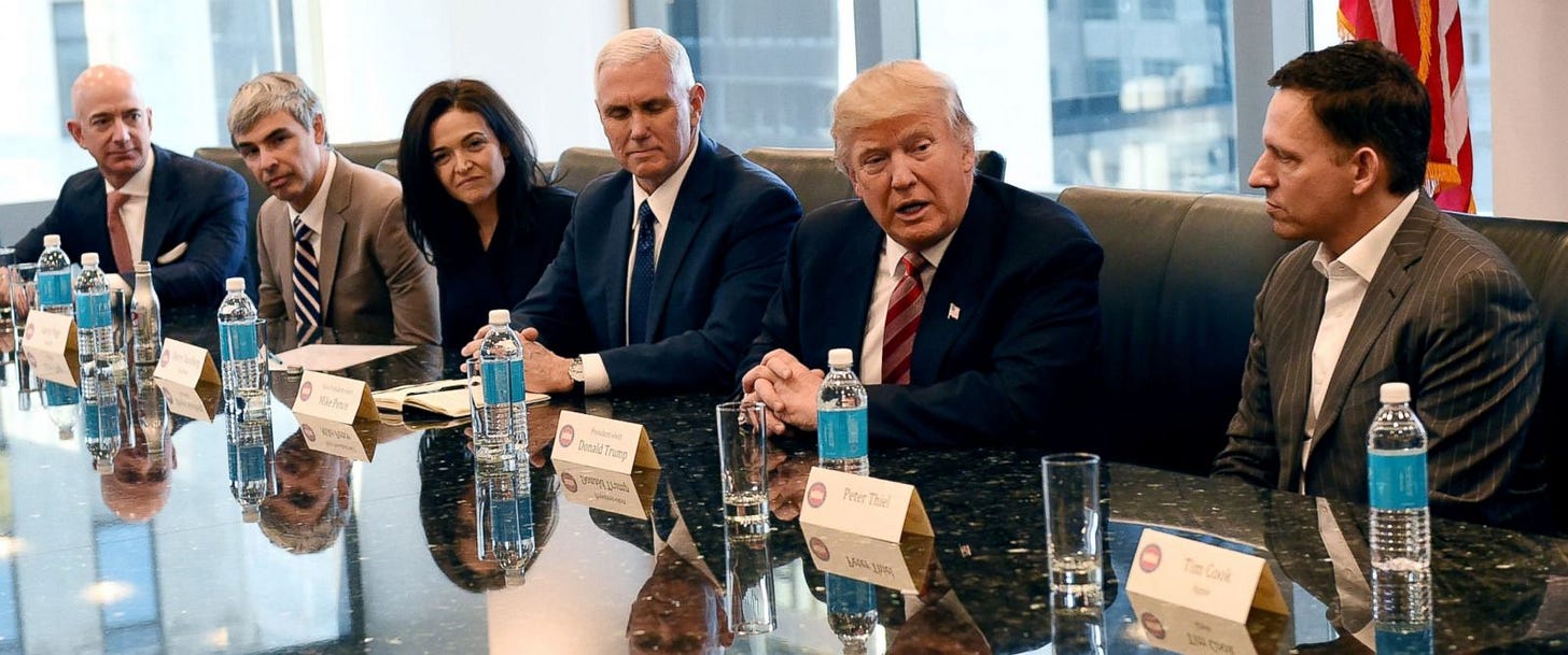 Trump Tells Tech Leaders, 'No Formal Chain of Command ...