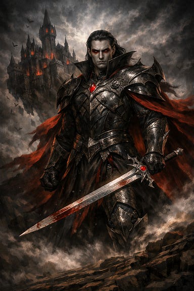 Strahd von Zarovich as the Warrior of Ravenloft