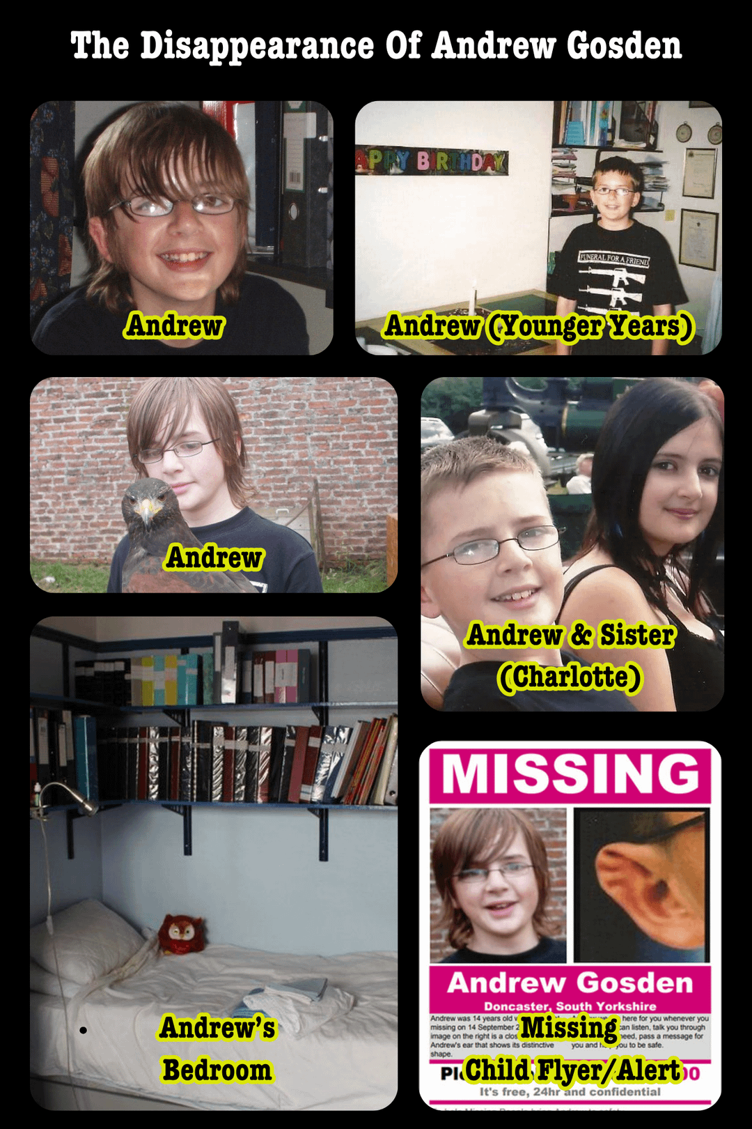 Surprise Episode - The Disappearance Of 14-Year-Old Andrew Gosden :  r/creeptimethepodcast