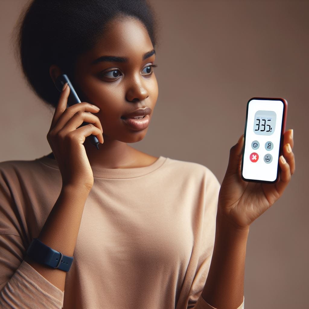 a person talking into a phone to detect whether they have diabetes