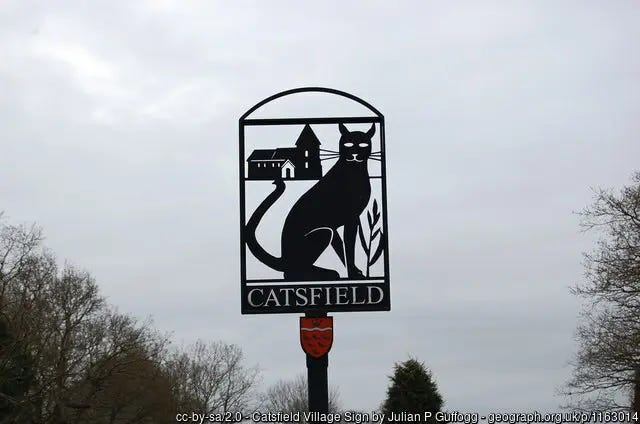 Catsfield village sign