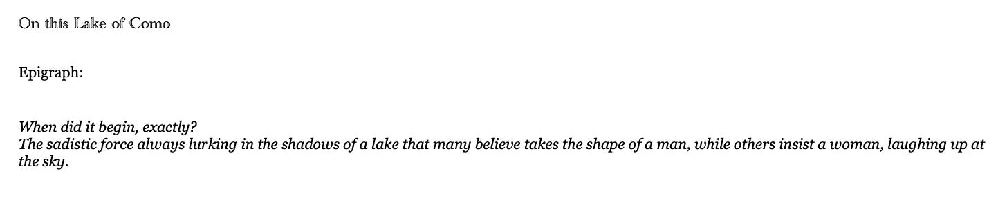 On epigraphs - by Courtney Maum