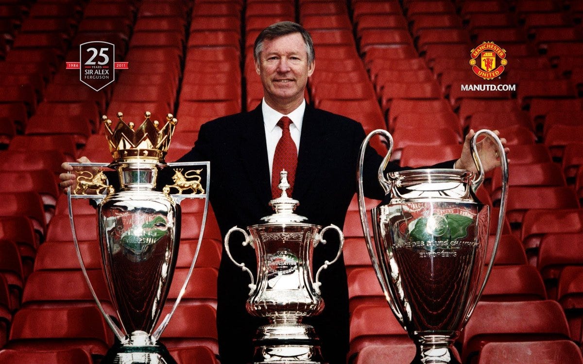 Manchester United appointed Sir Alex Ferguson 36 years ago today
