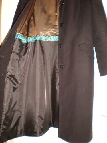 Brown coat lining Brown coat lining