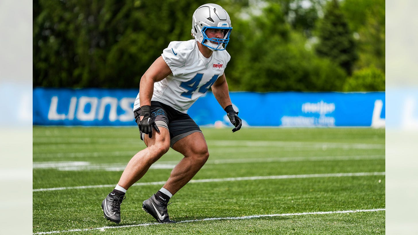 Malcolm Rodriguez working out at Detroit Lions OTA 2026 Malcolm Rodriguez working out at Detroit Lions OTA 2026