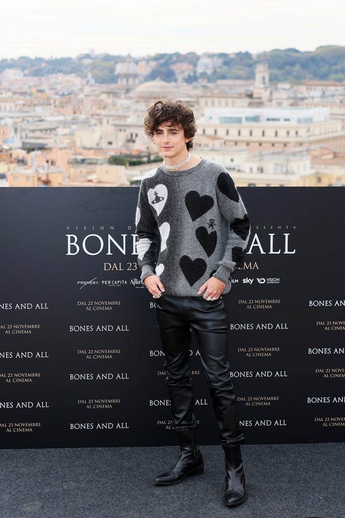 Timothée Chalamet Gets Grungy in Vivienne Westwood and Leather Boots –  Footwear News