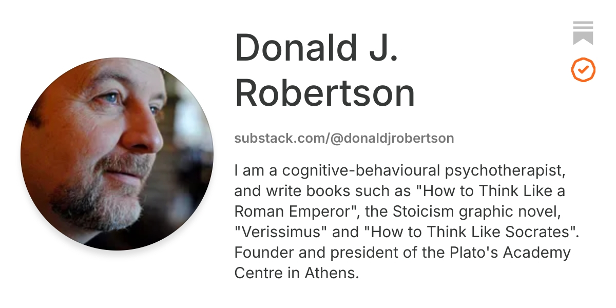 Donald J. Robertson | Substack