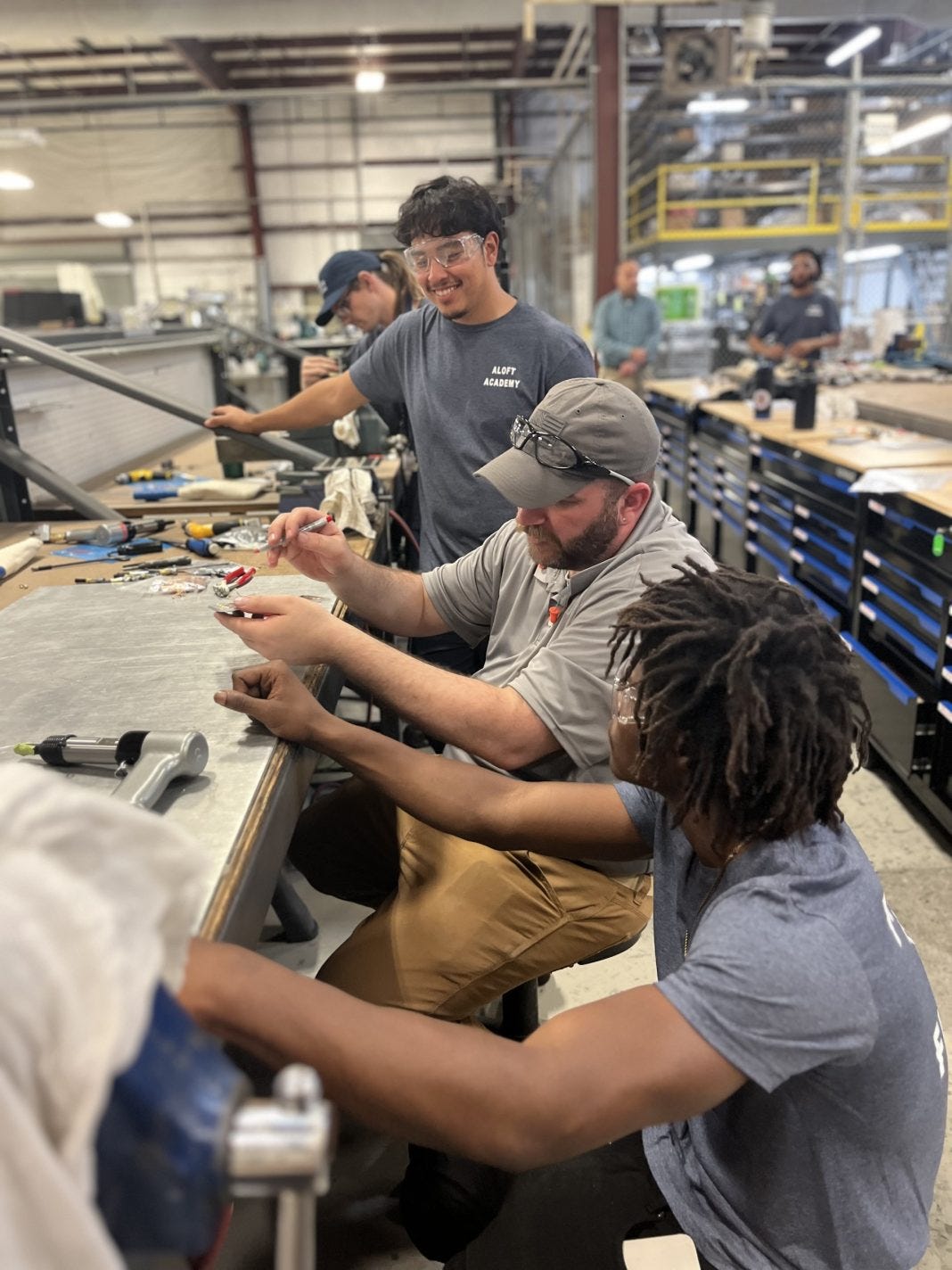 Students can train for roles in the aviation industry while getting paid at ALOFT Academy in Georgetown. l PHOTO COURTESY OF ALOFT AEROARCHITECTS
