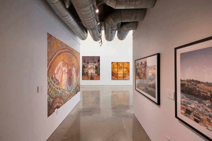 Part of the exhibit, “Heading Home: Glimpses of New Jerusalem". | Photo by Kieran Dodds