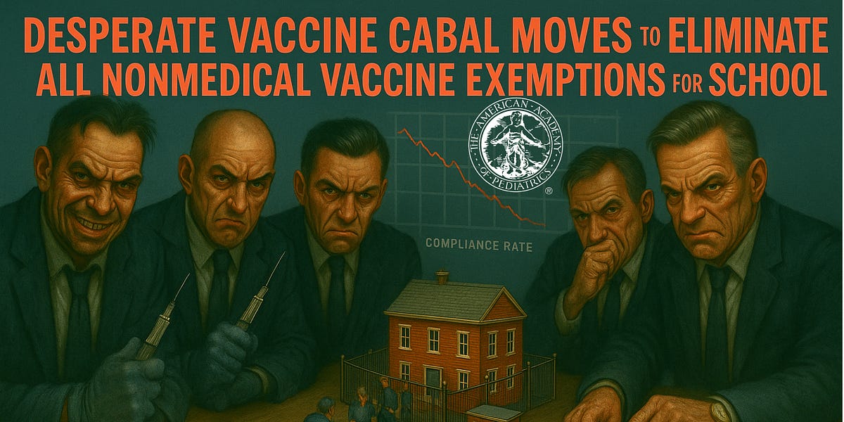 Desperate Vaccine Cabal Moves to Eliminate All Nonmedical Vaccine Exemptions for School