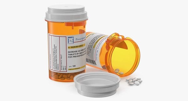 3D model small pill bottle - TurboSquid 1378772