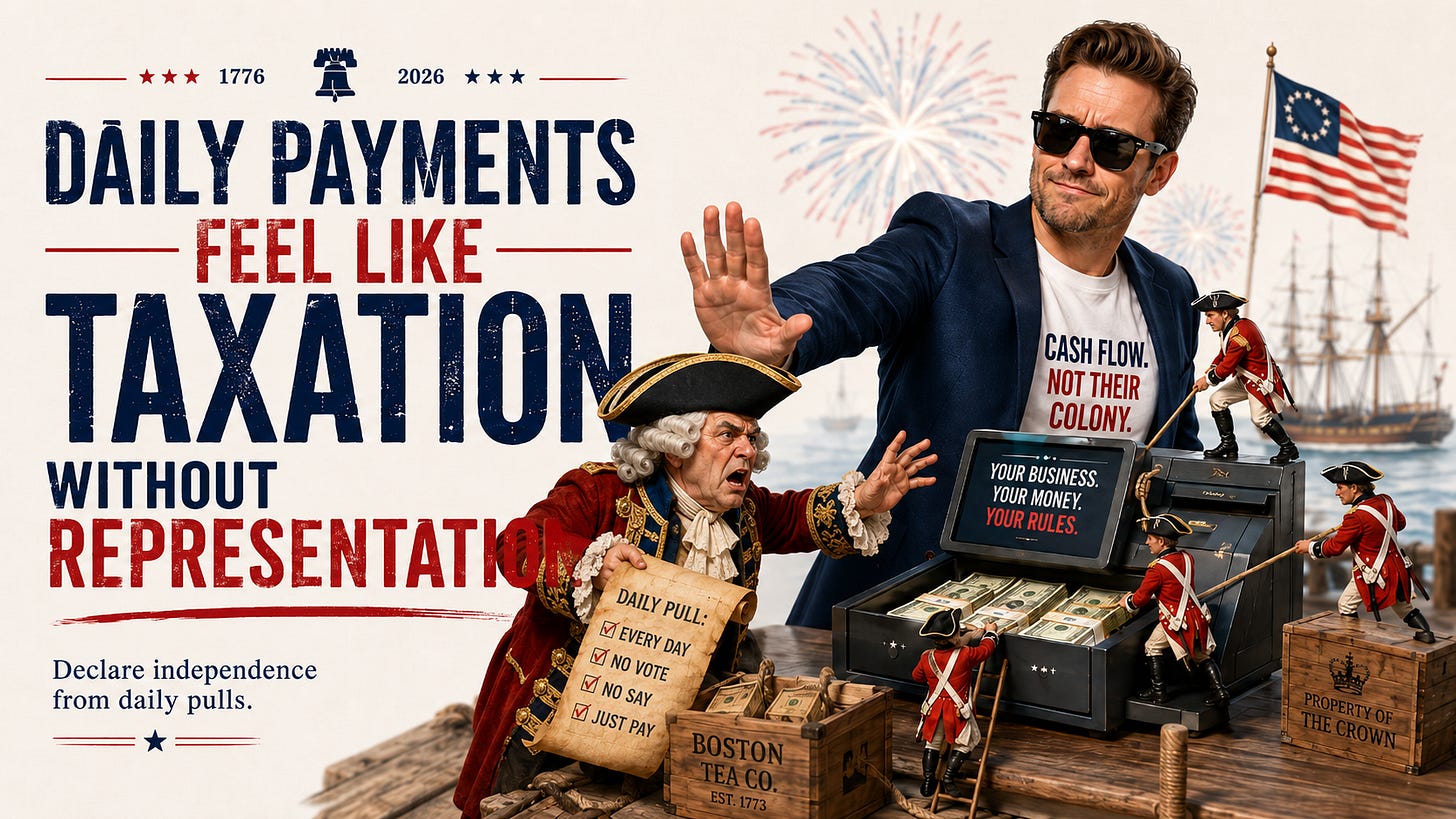 daily payments feel like taxation without representation daily payments feel like taxation without representation