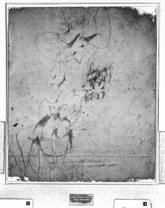 ERASED de KOONING DRAWING ROBERT RAUSCHENBERG 1953 ERASED de KOONING DRAWING ROBERT RAUSCHENBERG 1953