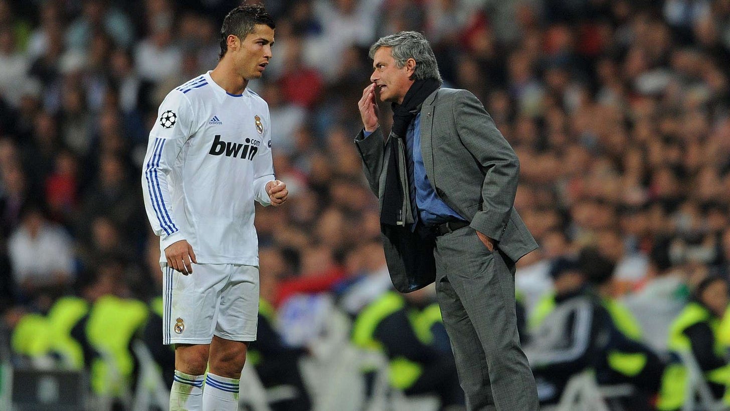 Jose Mourinho lifts the lid on arguments with Cristiano Ronaldo at Real  Madrid as he explains why he coaching the Portuguese superstar was  impossible | Goal.com US
