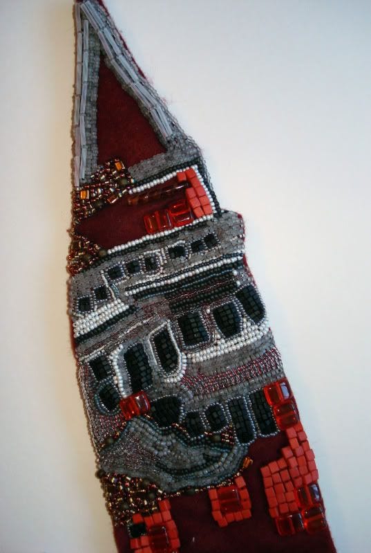 beaded beadwork Save Venice Italy St. Marks Square campanile erosion fiber art Basilica architecture bead embroidery blog relief painting beaded beadwork Save Venice Italy St. Marks Square campanile erosion fiber art Basilica architecture bead embroidery blog relief painting